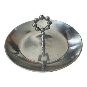 Threshold 12" Aluminum Serving Dish with Ring Handle – Modern Industrial Bowl –